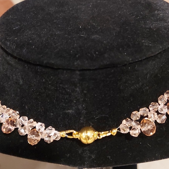 Champagne Choker with matching Earrings - Picture 10 of 15